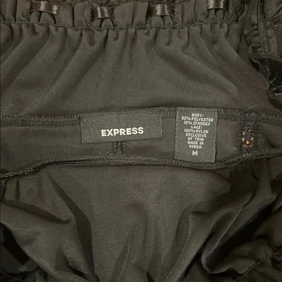 Express Black Ruched Bustier Camisole - Picture 3 of 4